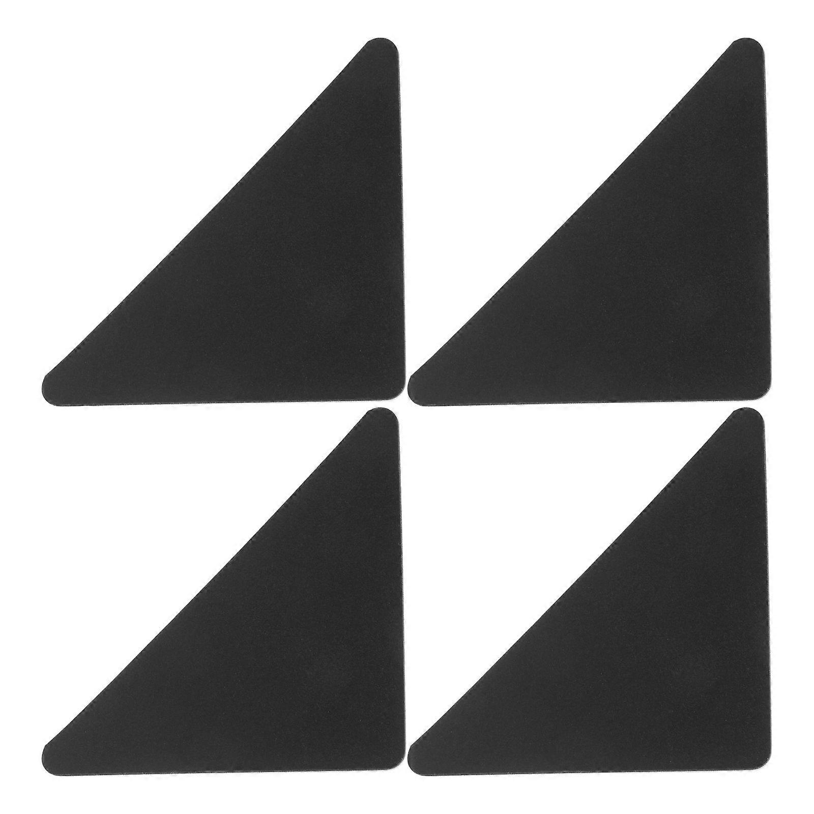 4Pcs Grip Rug Pad For Carpet Floor Double Sided Mat Triangle Gripper For Over Carpets Keep Area Rugs In Place On Carpeted Floors No Residue Adhesive P