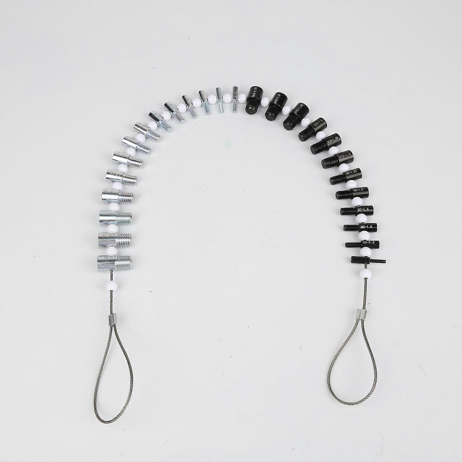 Nut and Bolt Thread Checker Set Inch and Metric, Multipurpose Thread Detection Tool for Accurate Measurement and Fast Inspection