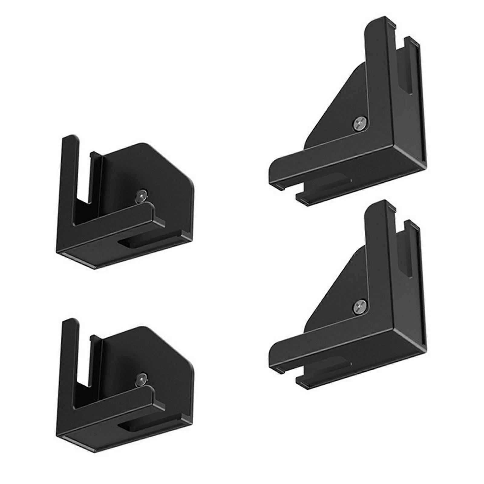 Wall Mounted Tablet and Smartphone Stand Convenient Charging Slot Tablet Wall Holder for Wall Mount  Black