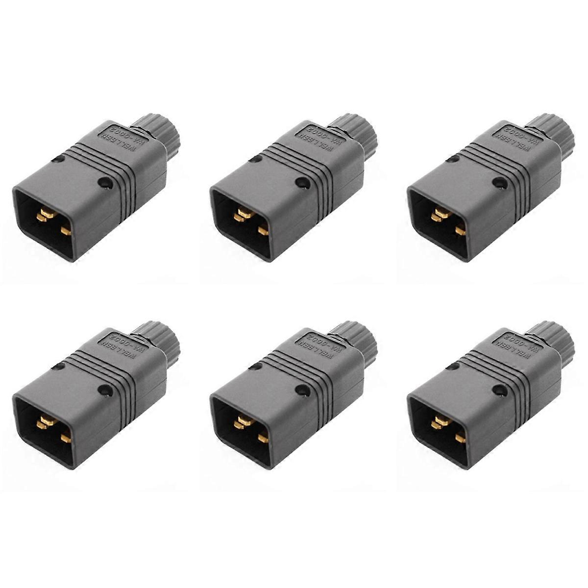 6X UPS Power IEC Male C20 Plug Power Cord Cable Plug Rewirable 16A / 250V Useful