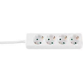 Multiprise - SILVER ELECTRONICS - 4 prises - Sans interrupteur - Blanc