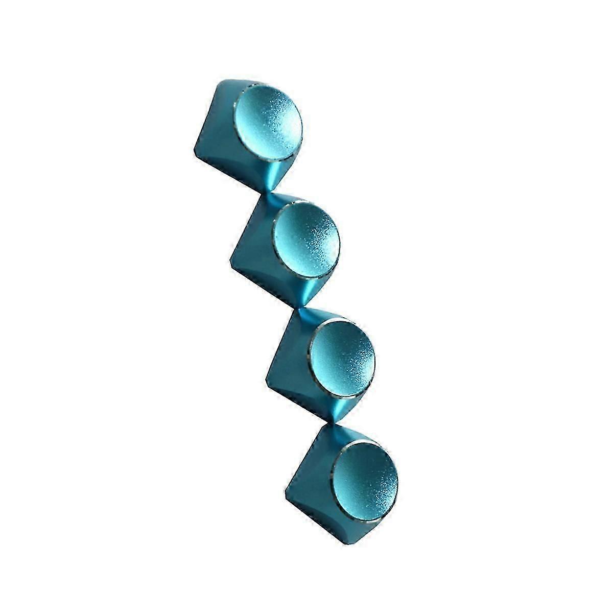 Exquisite 4Pcs Aluminum Alloy Metal Keyboard Cap Color Mechanical Keyboard Universal Personality for Mechanic