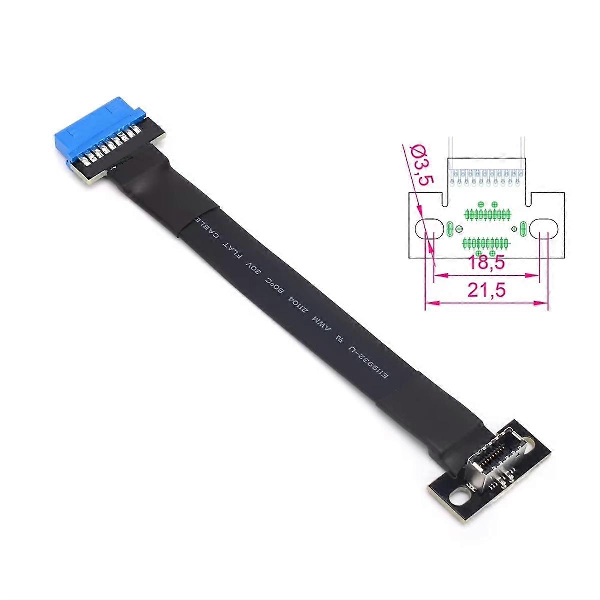 USB3.0 Internal Header to USB 3.1Type C Front Panel Type E Female ...