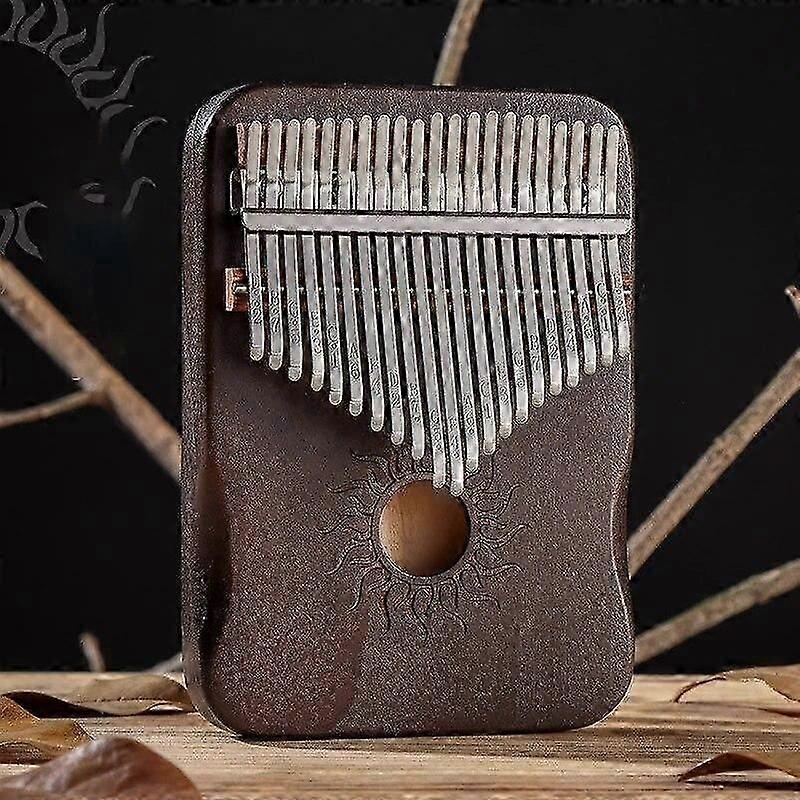 Hluru Kalimba 21 Keys Musical Instrument Maple Kalimba 17 Keys With Sound Hole Mbira For Beginner 21 keys black