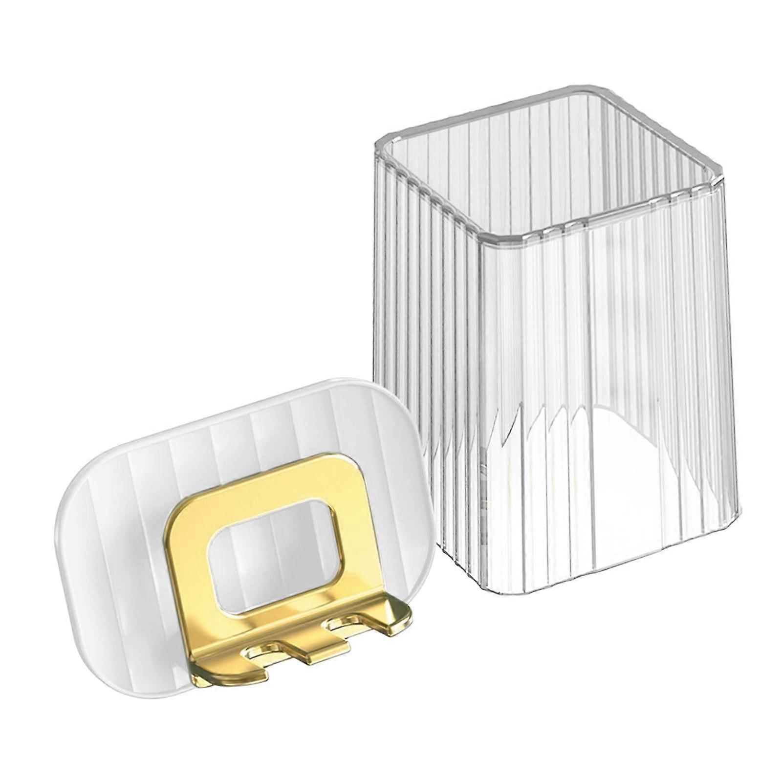 Hanging Toothbrush Holder Cup Set Decorative Stable Storage Shelf for Home