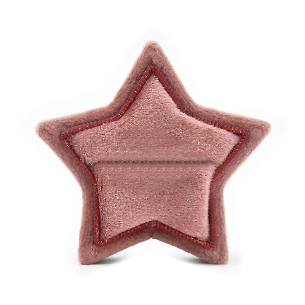 Flanel Lüks Kadife Yıldız Şekilli Yüzük Kutuları Nişan Alyans Ekran Kutusu Takı Düğün Parti Için Kılıf 8