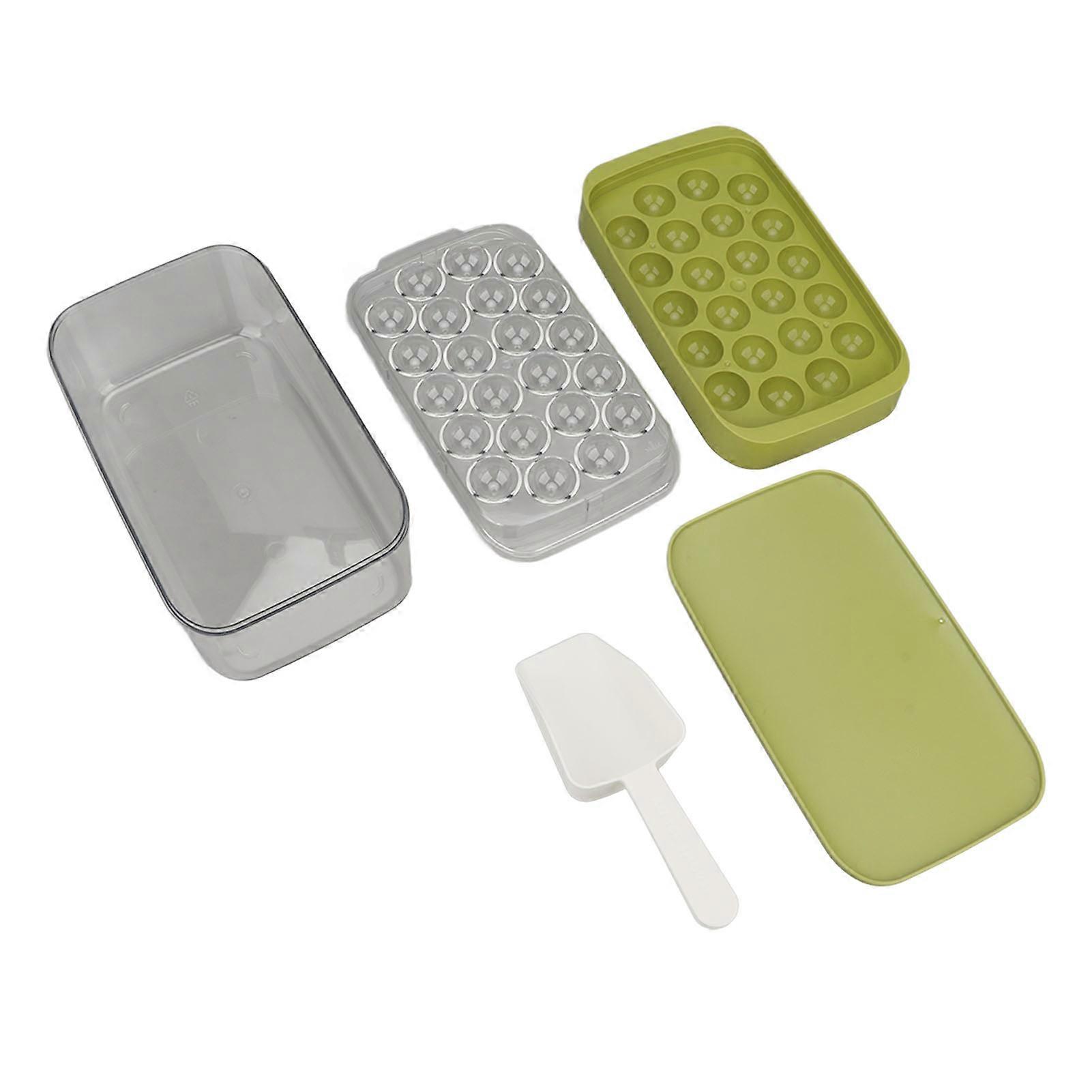 Ice Ball Tray Household 22 Grids Sphere Ice Cube Molds Kit with Container for Kitchen