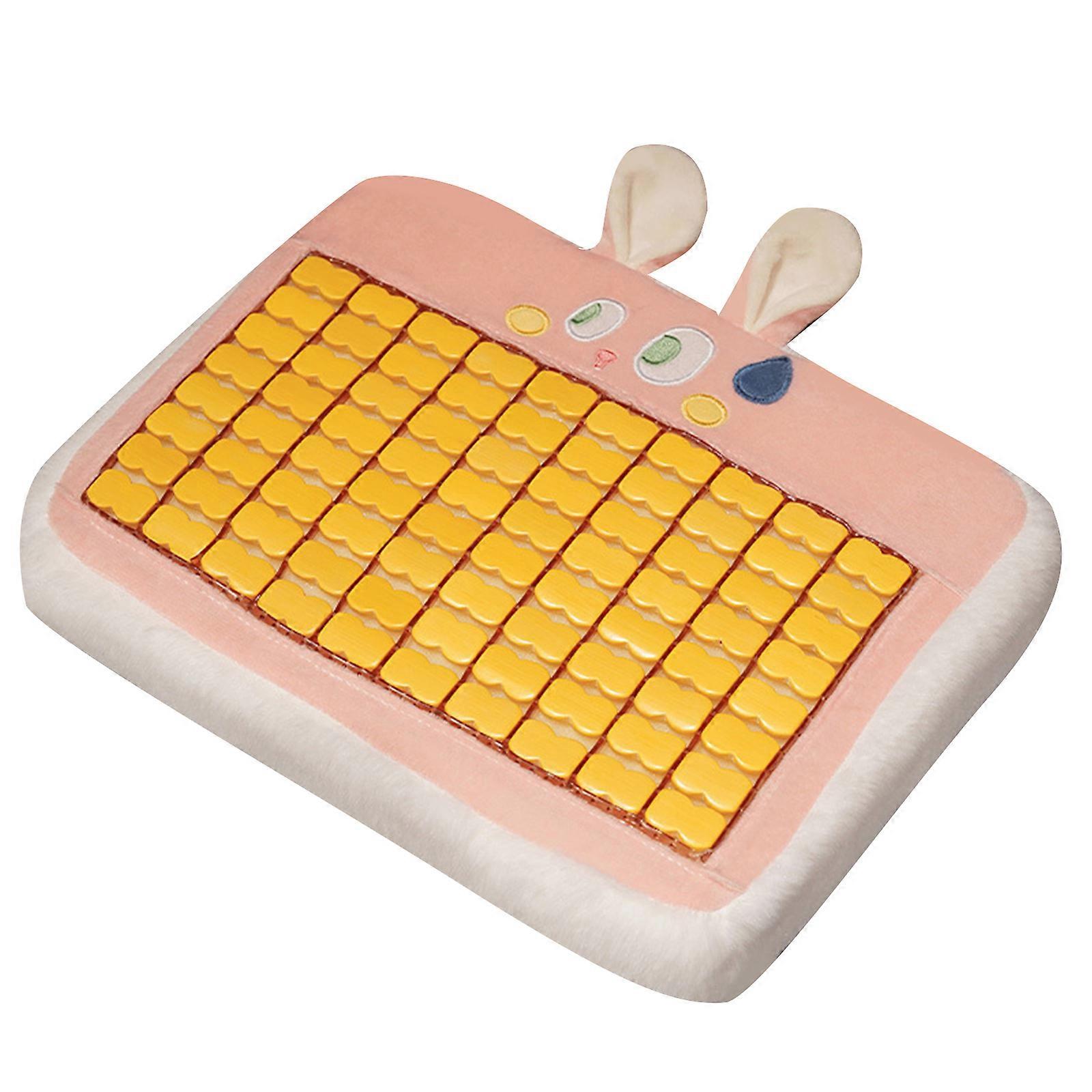 Durability Bamboos Mahjong Seat Pad Providing Refreshing Experience Bamboos Seats Cushion For Mahjong Enthusiasts Bigeyed rabbit