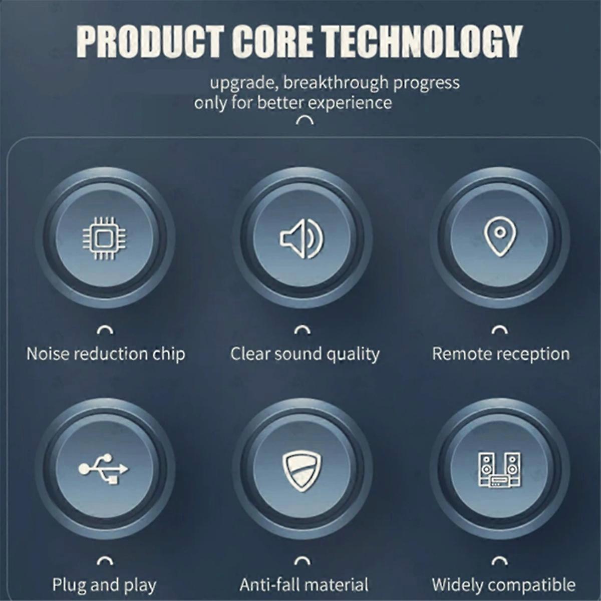 Wireless Handheld Microphone High Quality with Receiver Power Switch for Stage Performance Karaoke S