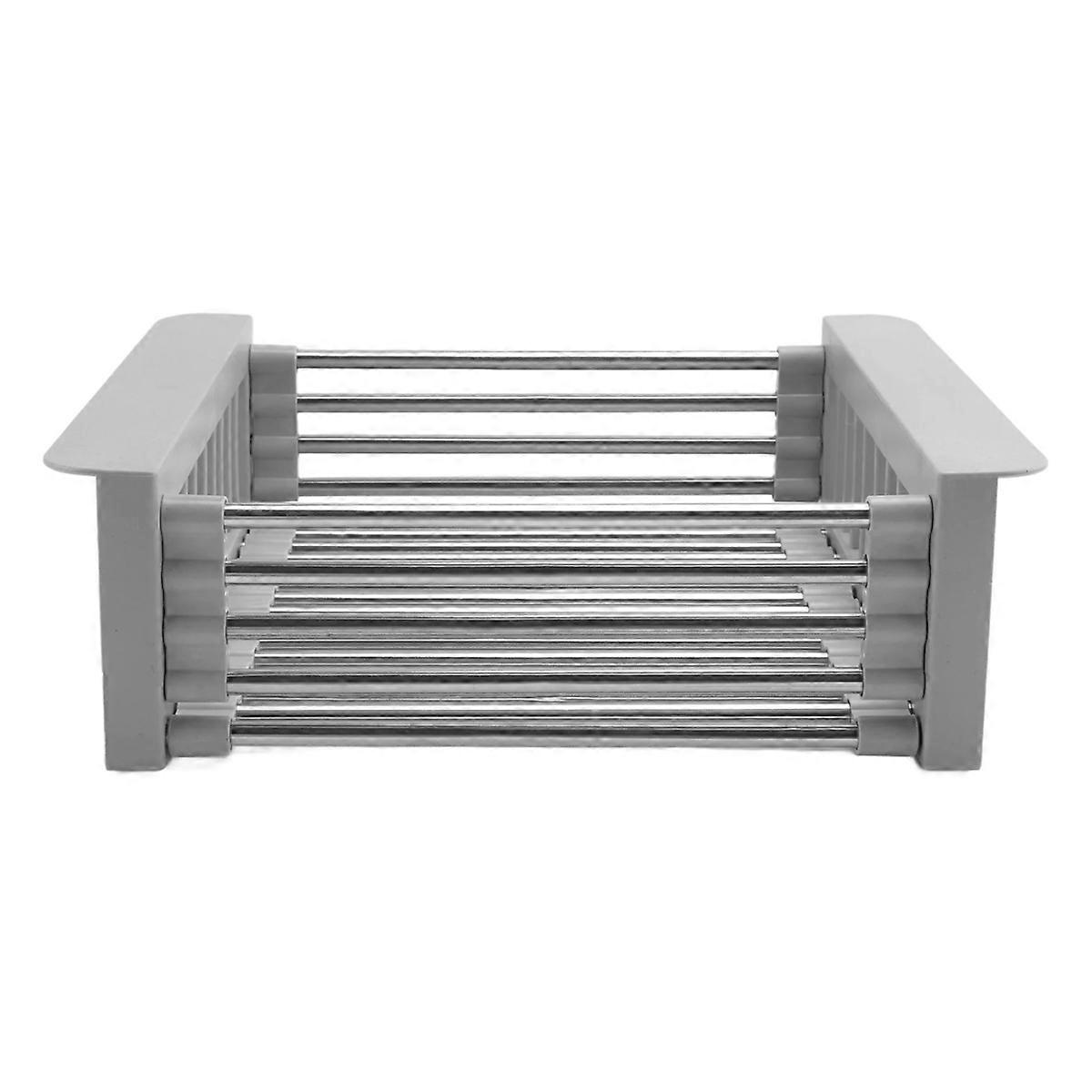 Stainless Steel Adjustable Telescopic Kitchen Insert Storage Rack-A