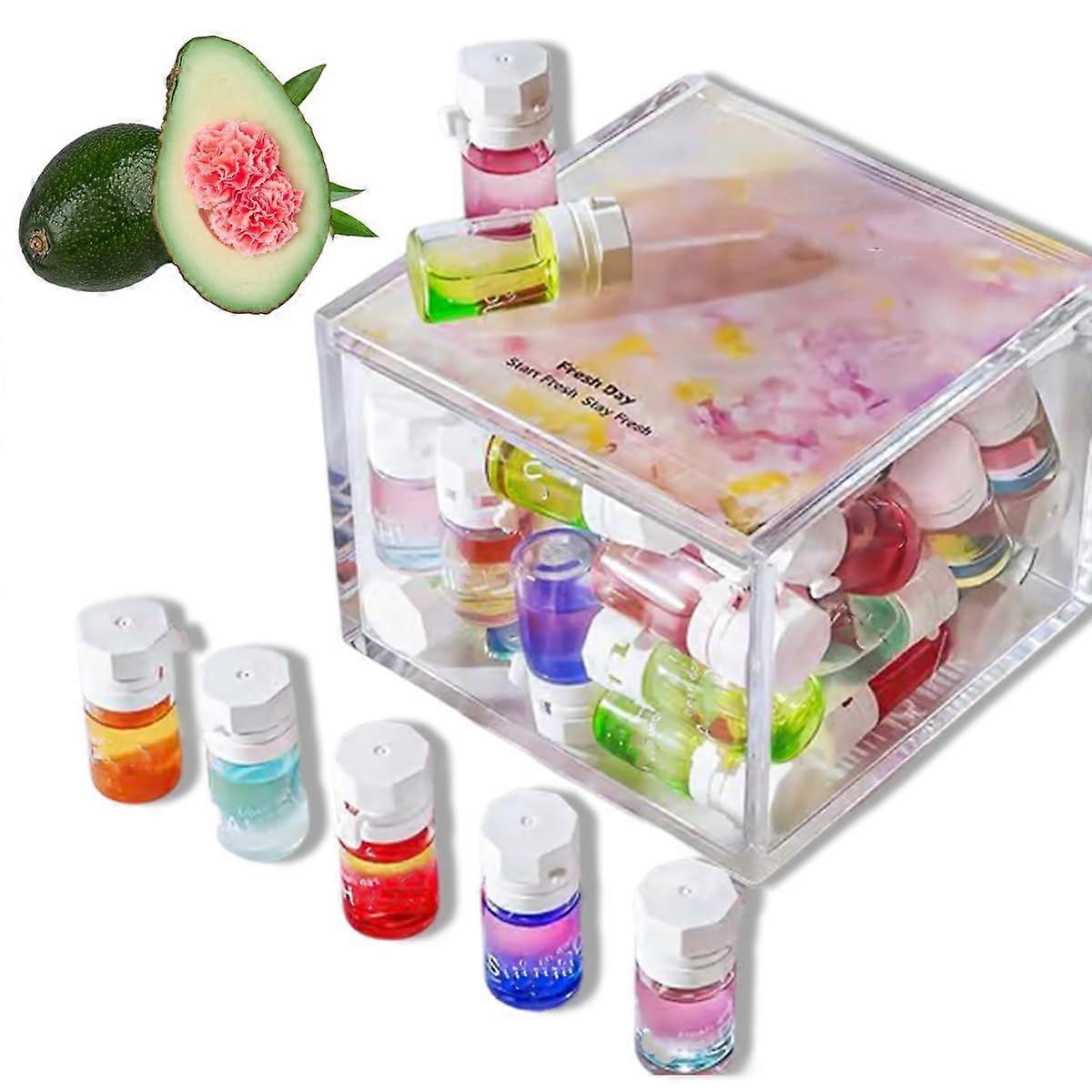 Perfumy i olejek do włosów 2 w 1 Awokado i kamelia Odżywka do puszenia się włosów, Mini olejek perfumowany do włosów dla kobiet, Zestaw olejków perfumeryjnych do włosów Restore Suche, Puszyste i Puszące się