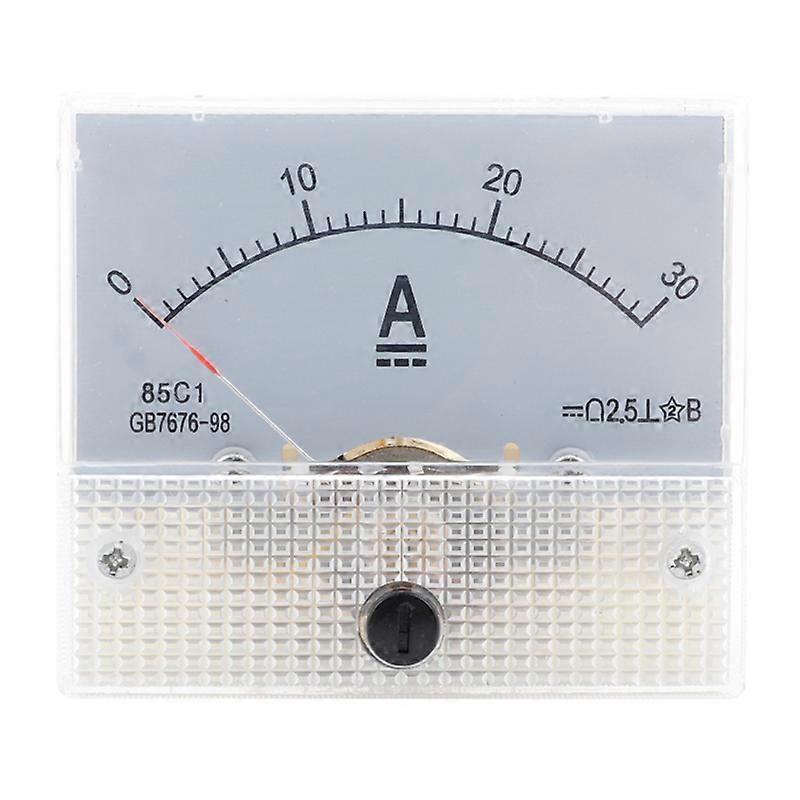 85C1-DC 30A DC Voltmeter Pointer Head Analog Ammeter Panel Meter