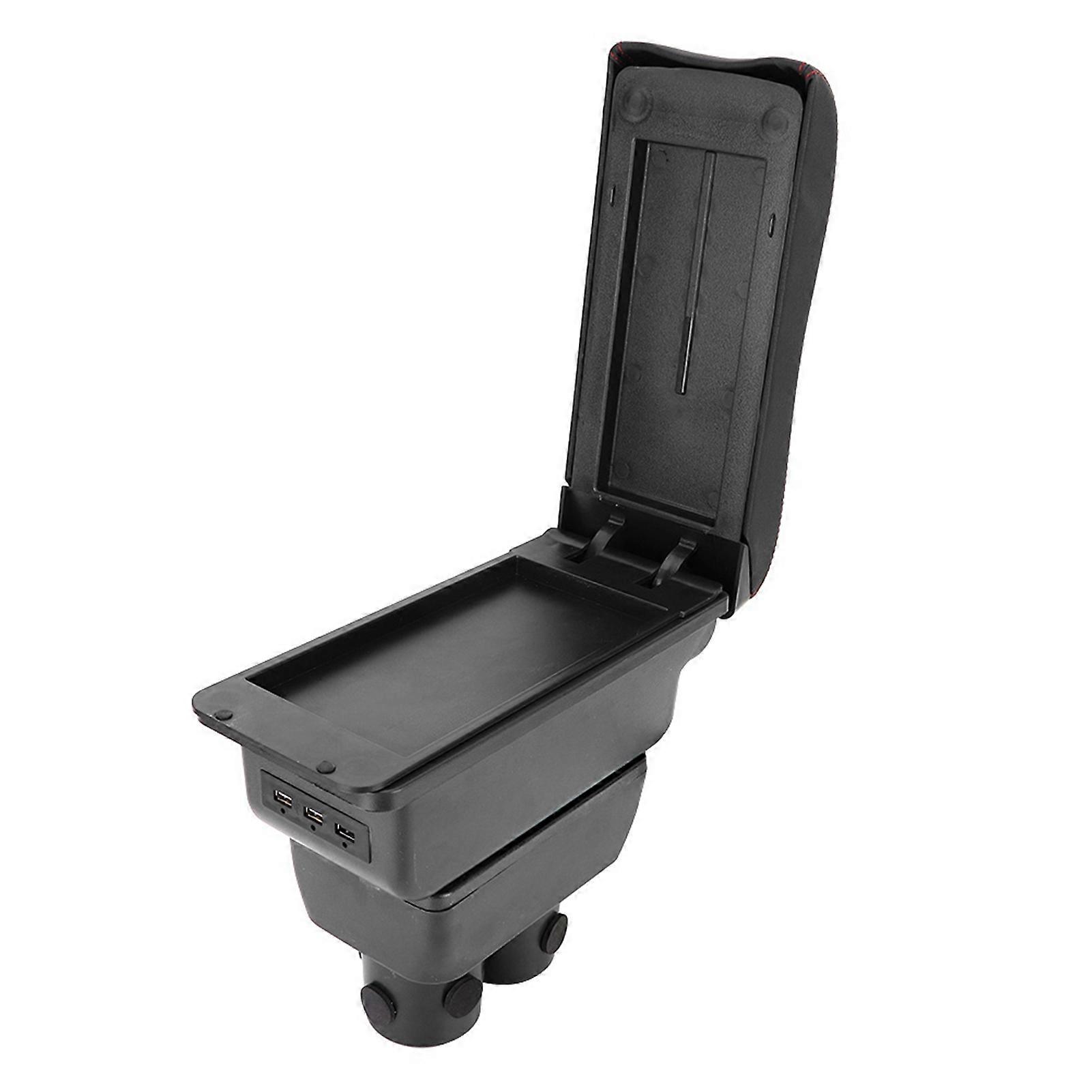 Car Center Container Armrest Box with USB Interface Fits for Jimny 07-17