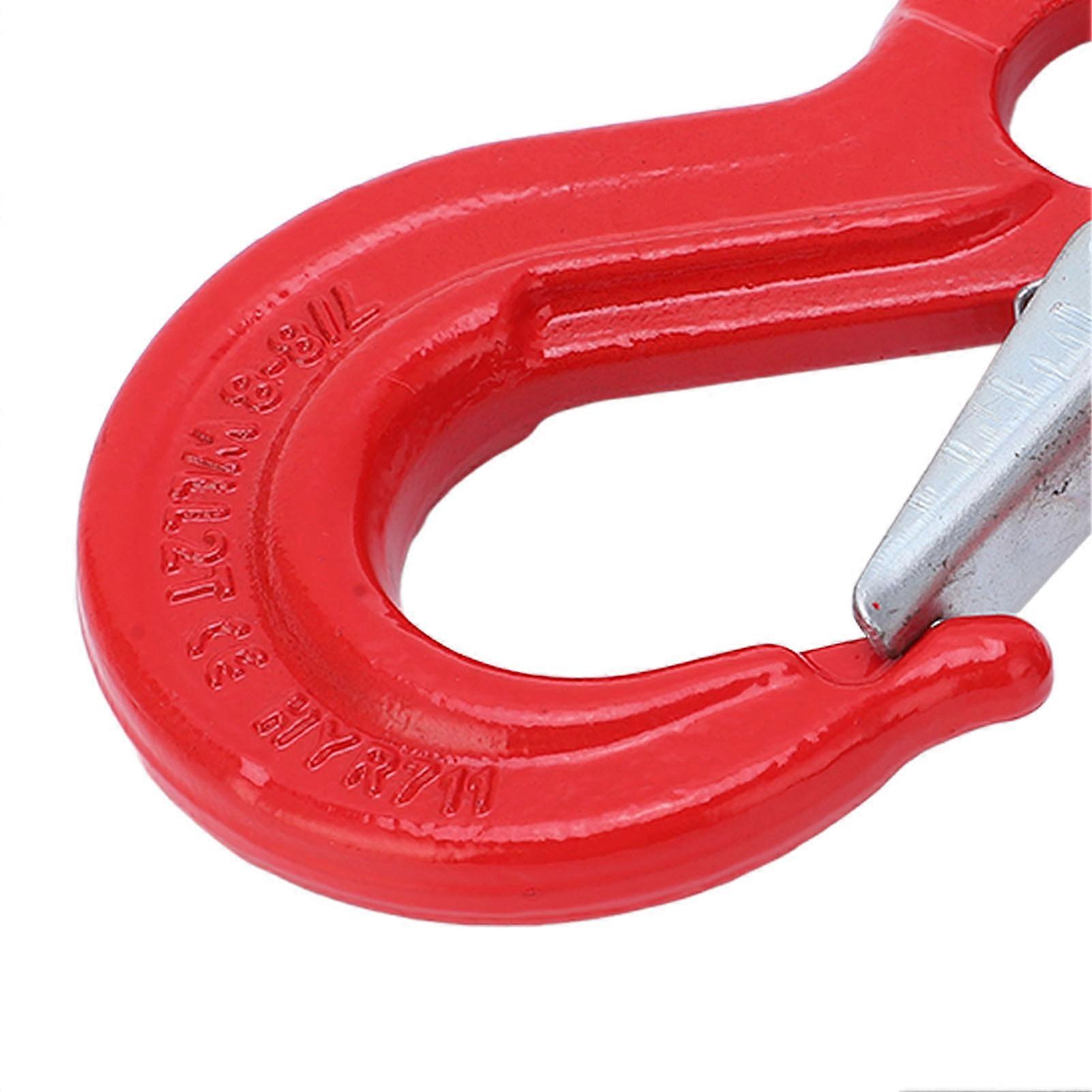 Heavy Duty 2 Ton Sliding Hook Sling Trailer Lifting Chain Connector with 2 Ring Loop
