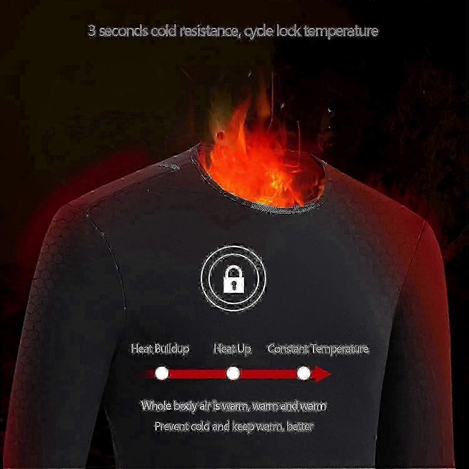 الملابس الداخلية الحرارية ساخنة ، USB الكهربائية الساخنة الحرارية طويلة الأكمام تي شيرت طبقة قاعدة فائقة النعومة أعلى دافئ ، ملابس داخلية كهربائية للتدفئة القابلة للغسل- gzyv-Yv