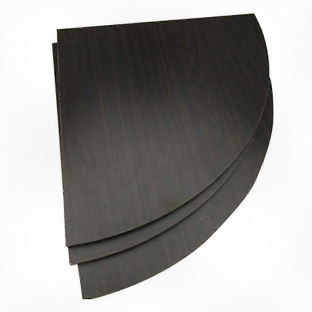 Fan-shaped Corner Shelf for Wall, Triangle Book Shelf, No Drill Installation, Space-saving Storage Solution