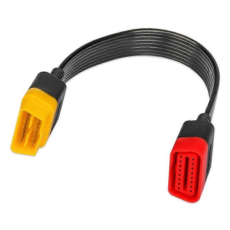 SF62 Car Detector OBD Extension Line Car Computer Conversion Plug Male to Female Adapter Cable 36cm