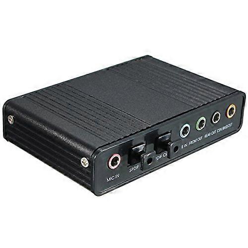 USB 5.1 Channel External Optical Audio Sound Card Adapter for Laptop PC, Compatible with Windows & Mac, Plug and Play