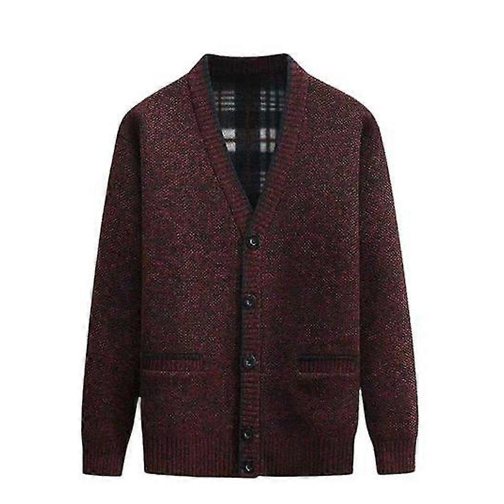 HJyang Herren Pullover Strickjacke Dicker warmer Pullover XLW