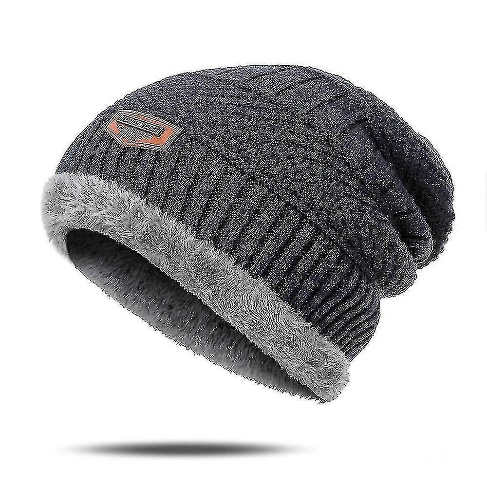Men's Winter Hat, Cotton Thicken Warm Beanies Cap