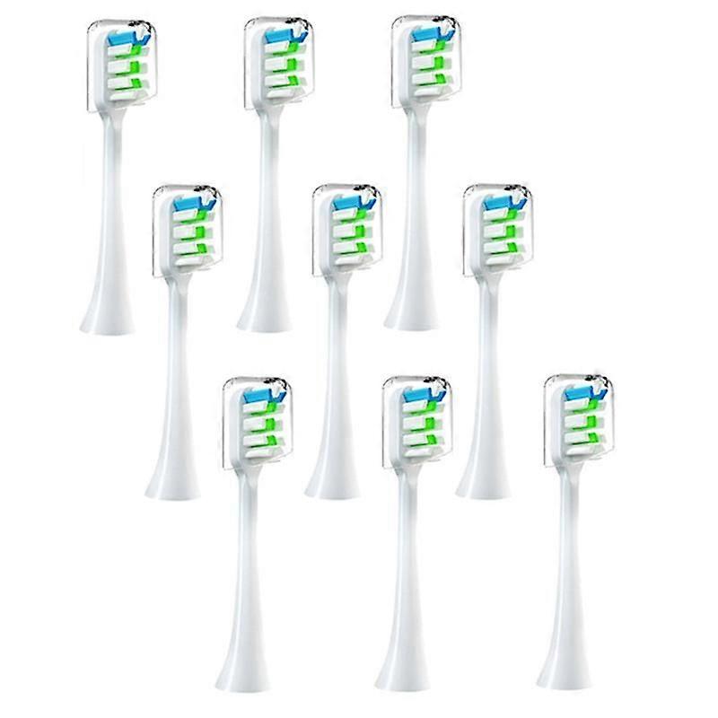 9PCS Replacement Brush Heads for V1 V2 X3 X3U X5 D2 D3 SOOCARE Sonic Electric Toothbrush Head Soft Bristle,B