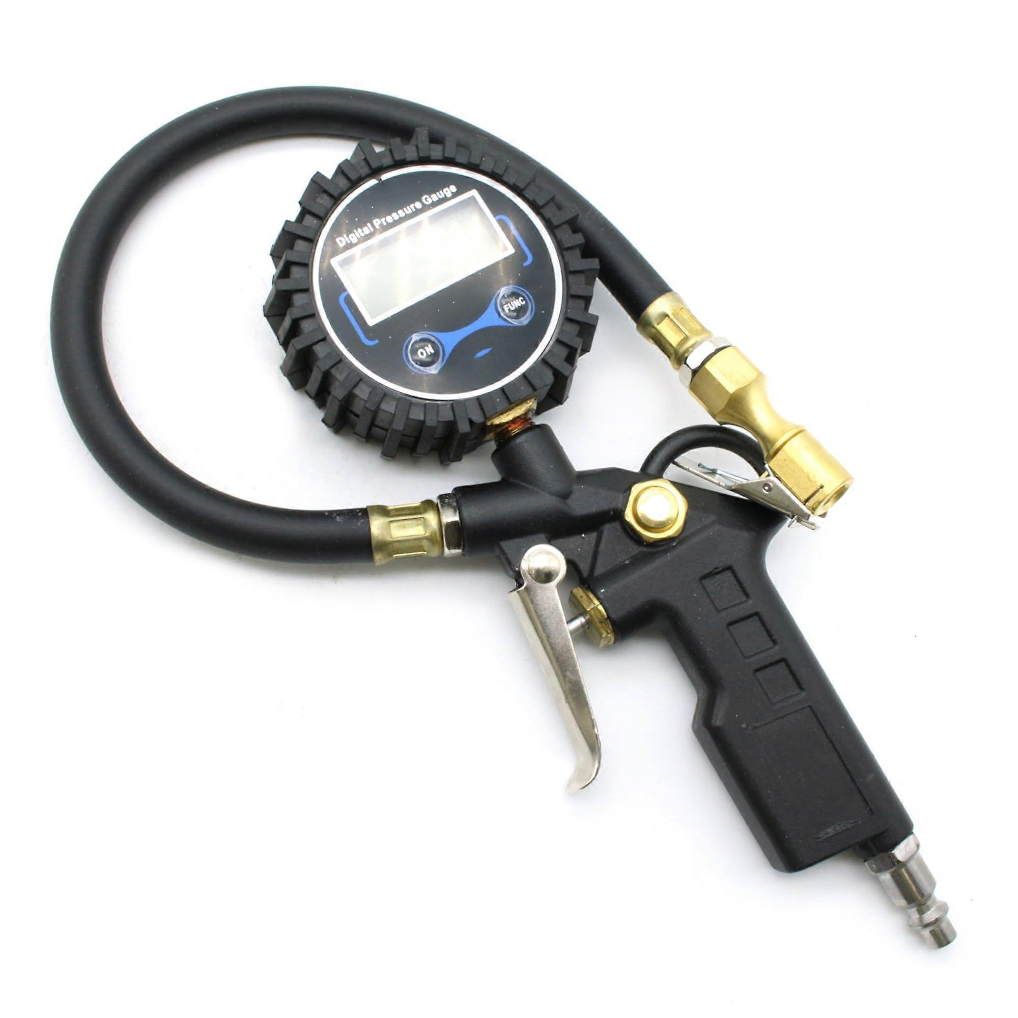 Digital Tire Pressure Gauge with Inflator, 250 PSI Chuck for Cars, Trucks, SUVs, Accurate Measurement, Durable Design