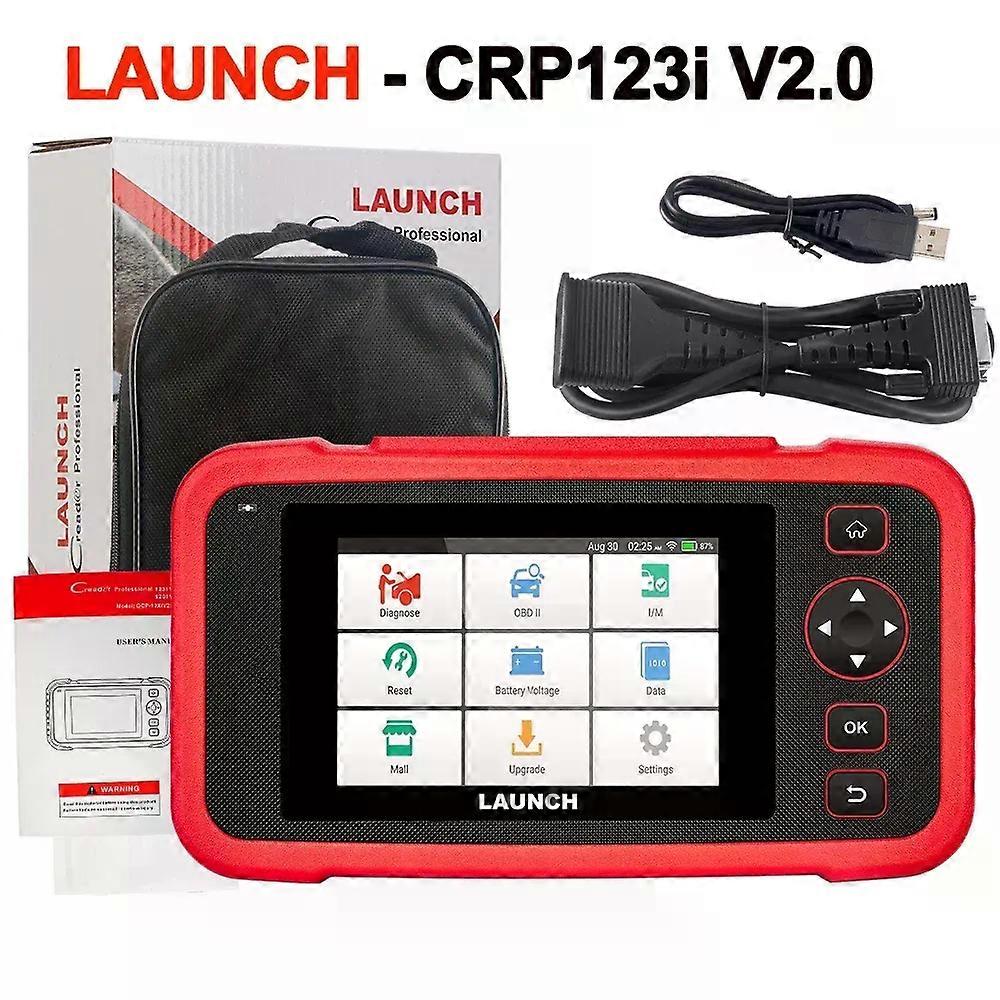 LAUNCH X431 CRP123E V2.0 /CRR123I V2.0 Car OBD2 Diagnostic Tools Auto OBD Scanner ABS SRS Engine AT+ 7 Reset Service Free Update