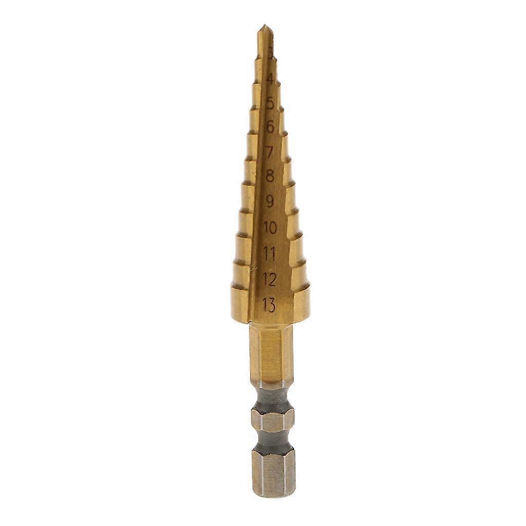 1/4 "hex Hss Steel Step Taper Drill Bit Titanium Bit Set Hole Cutter 3mm 13mm
