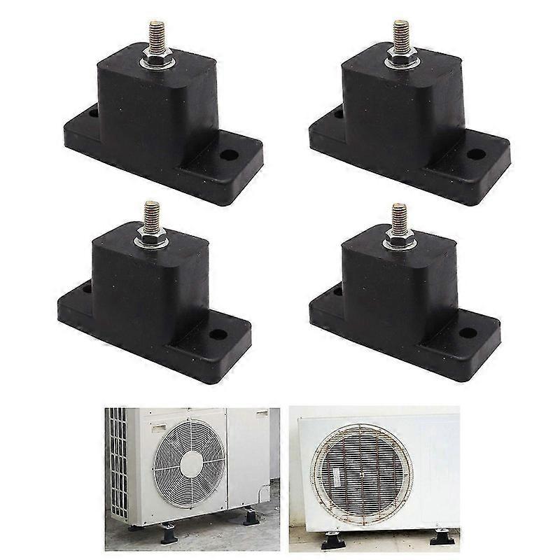 4 Pcs Anti-Vibration Rubber Mounts for Air Conditioner, Shockproof Brackets for Outdoor Mini Split AC Unit Mounting