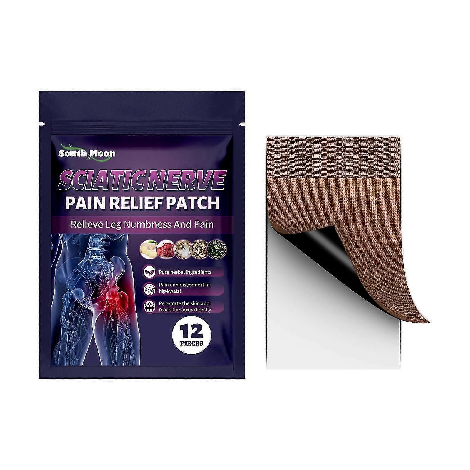 Natural Acupoint Pain Relief Patches for Neck, Shoulder, Back, Knee  Sciatica  12 Easy-Apply Ginger  Safflower Patches for Fast, Long-Lasting Relief