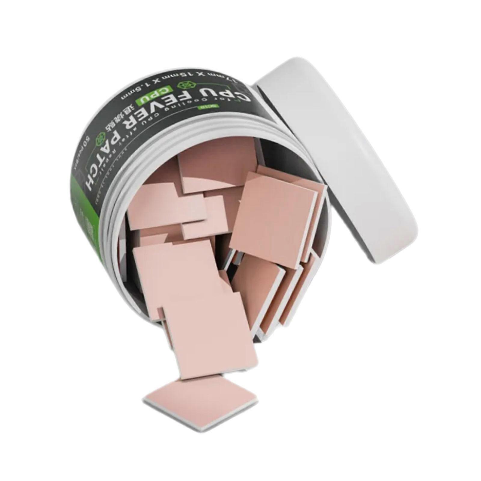 Pack of 50 Silicone Thermals Pad Efficient Heat Dissipation Solution for CPUs and Electronic Devices