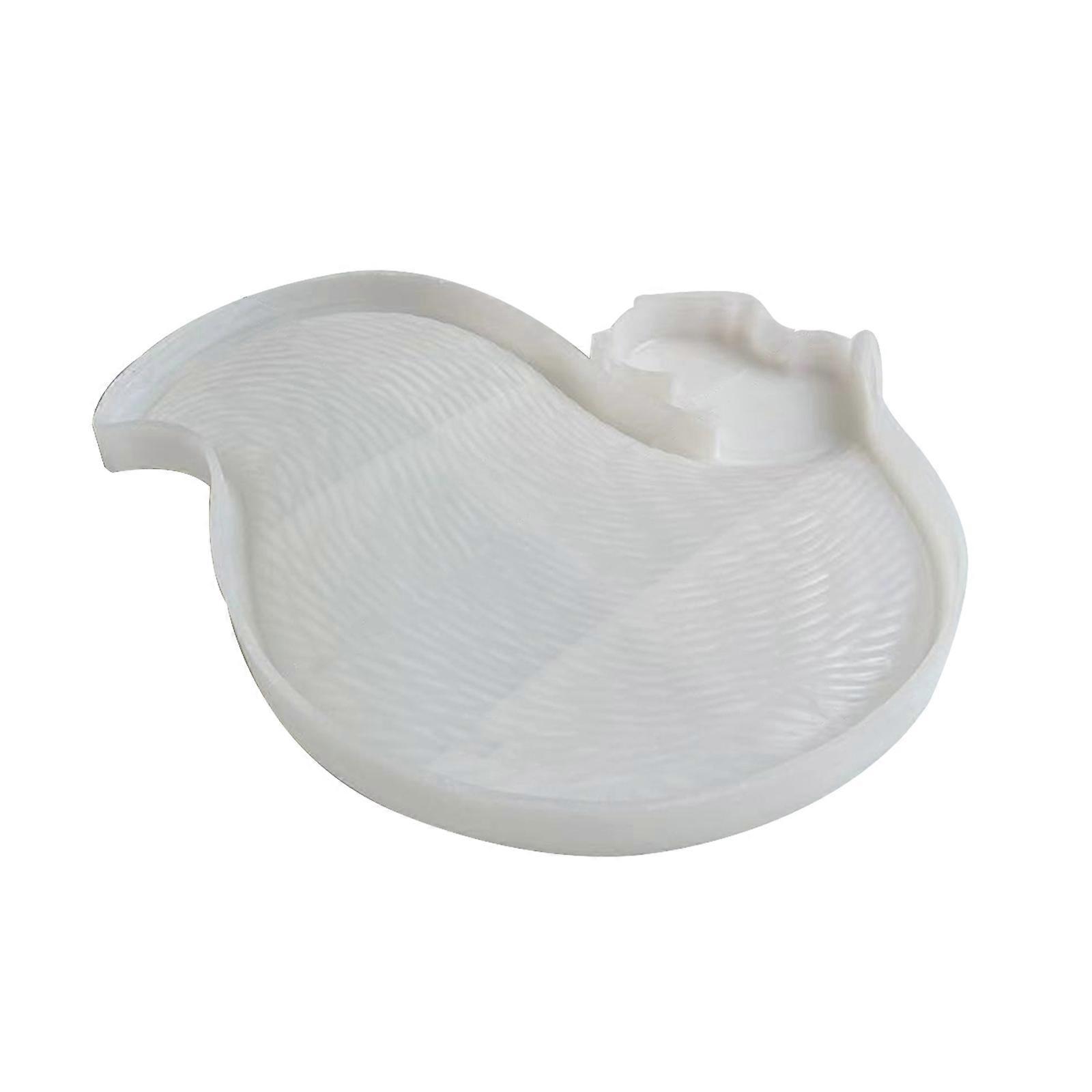 תבנית סיליקון לעובש מגש סיליקון תענוג ביתי ליצירת מגש שרף DIY ביצוע מלאכת קריסטל בעבודת יד