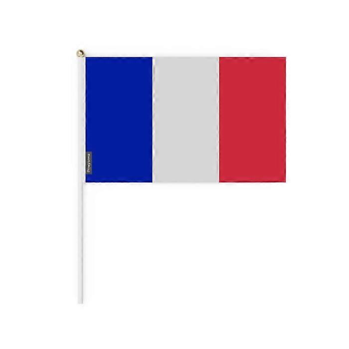 Set of Mini Flags – France – 14 x 21 cm – Handheld – Polyester - 100 pieces