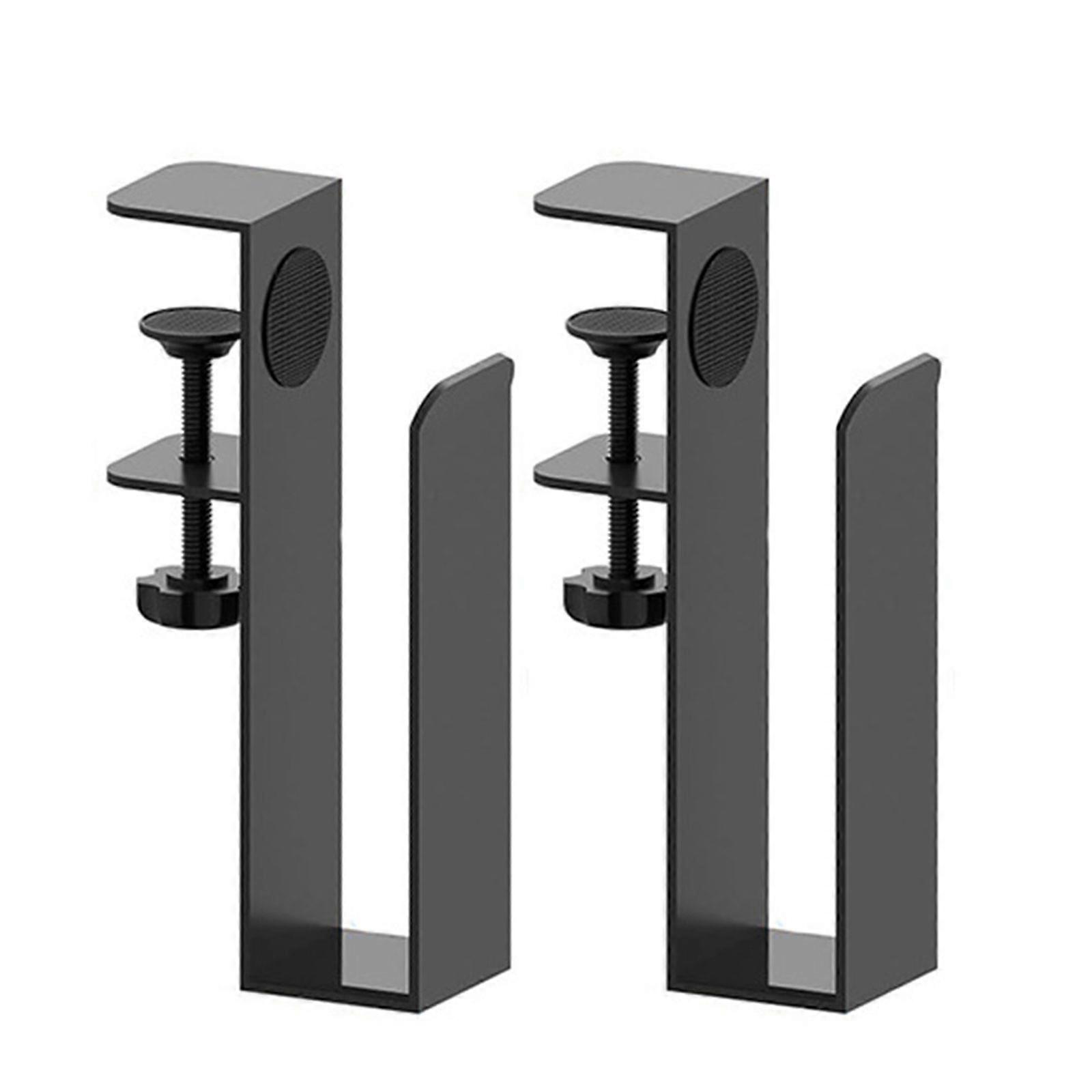 Space Saving Desk Side Laptop Holder Adjustable Stainless Steel Magazine Rack Efficient Workspaces Organization Tool