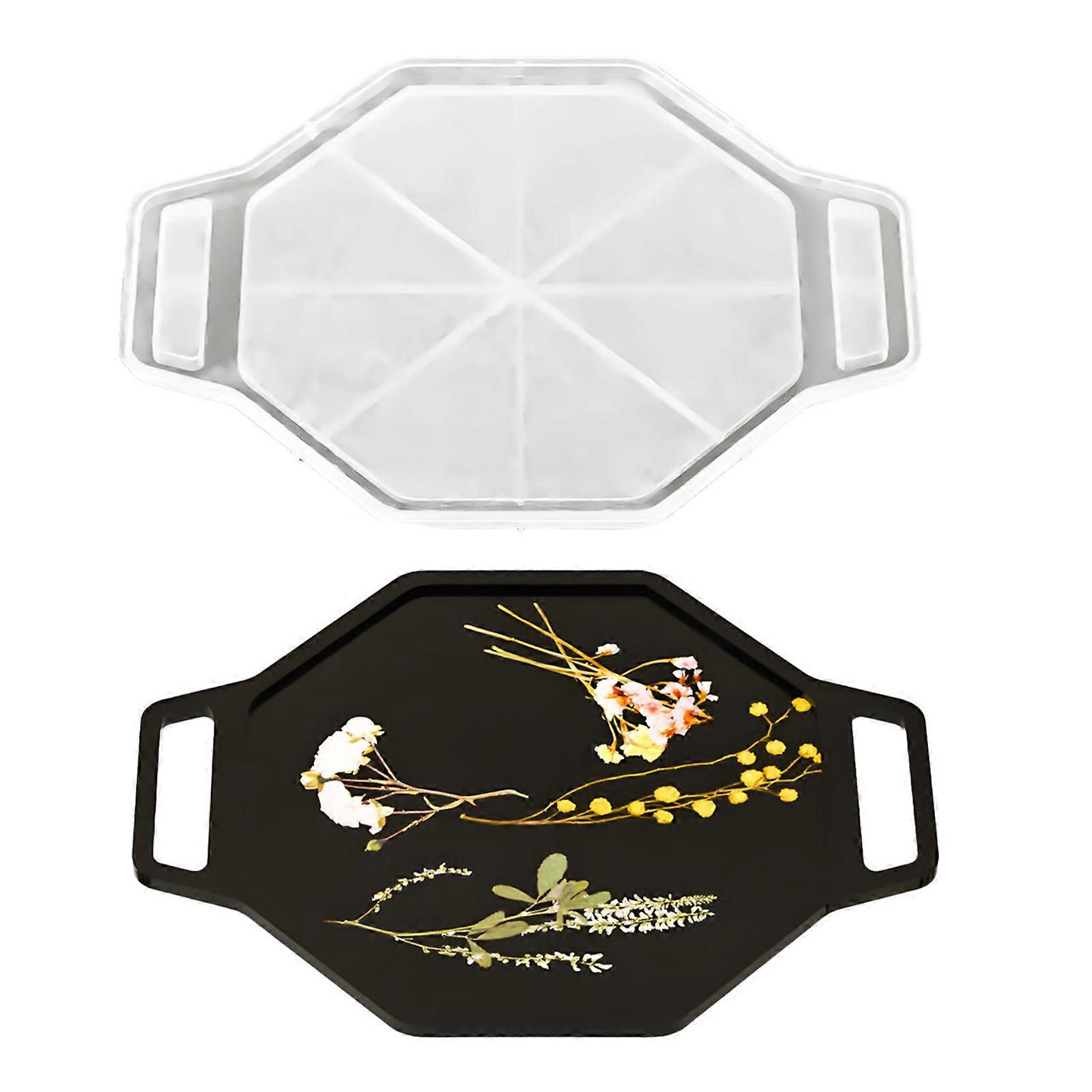 Flexible DIY Jewelry Mold with Oval or Octagonal Design Candy Serving Mold for Easy Demolding and Creative Resin Casting