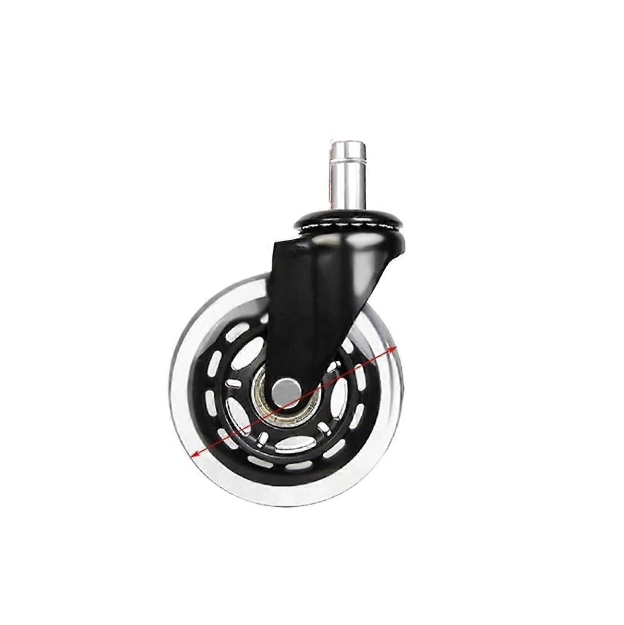 5 Pieces/lot 2.5/3 inch Caster Office Chair M10/M11 Silent Swivel Caster Pu Swivel Caster