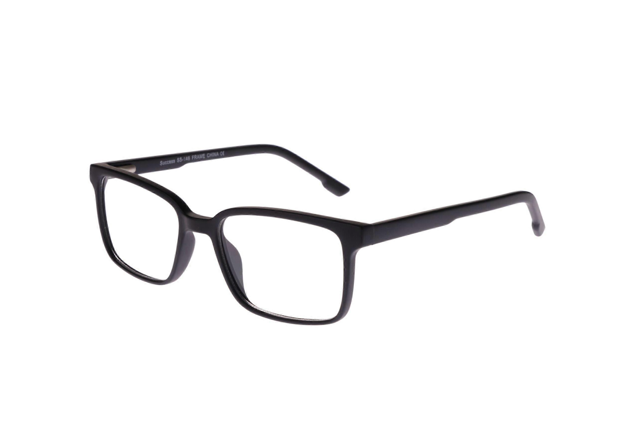 SUCCESS SS146 Rectangular Eyeglass Frame, Matte Black, 4716135