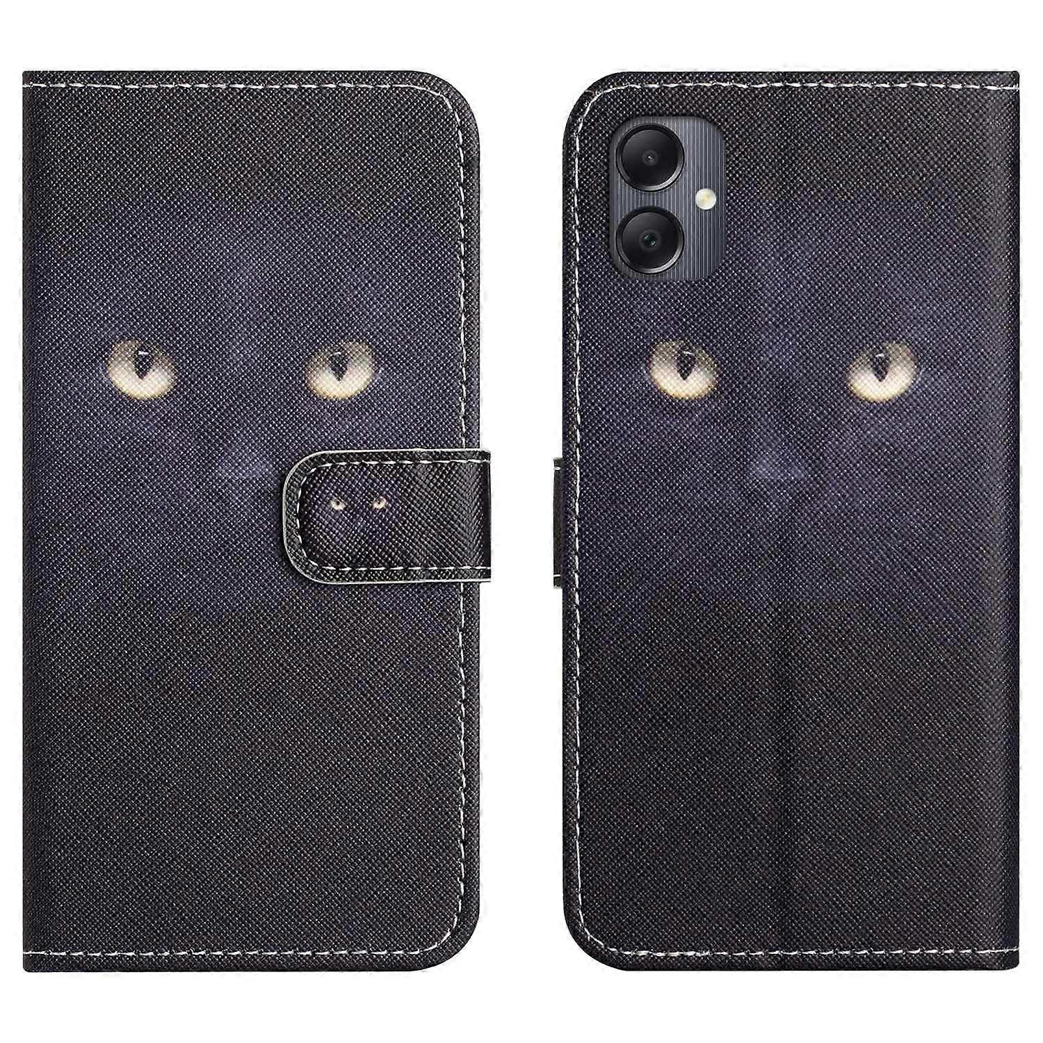 For Samsung Galaxy A06 4G/A06 5G Case Pattern Print PU Leather Wallet Phone Cover Cross Texture