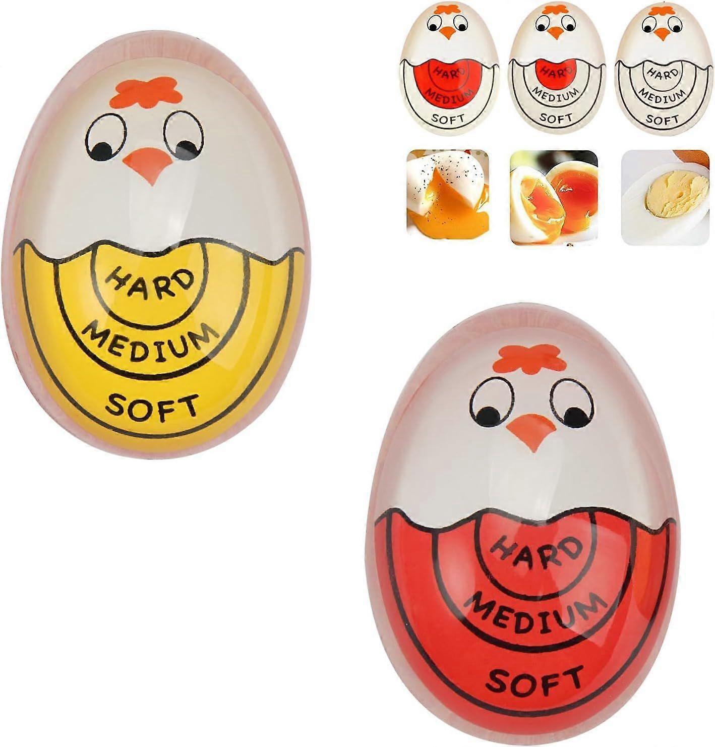 Pieces Egg Timer, Resin Egg Timer, Color Changing Egg Timer, Reusable Egg Timer, Thermal Egg Timer, Hard Boiled Color Changing Egg Timer, Soft Boiled,