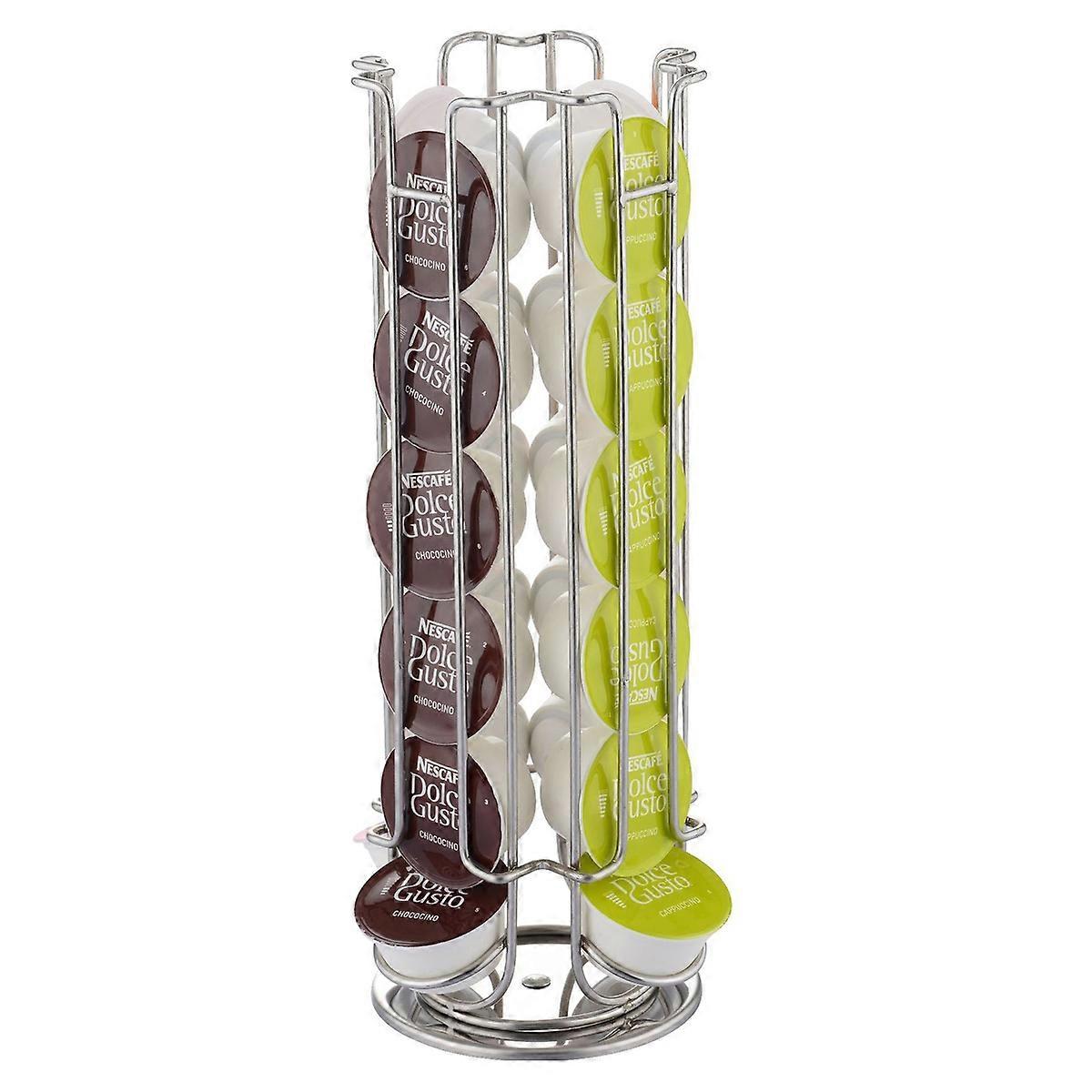 Kaffeepad-Kapselhalter, Metallkarussell-Kapseln-Pods-Organizer-Gestell