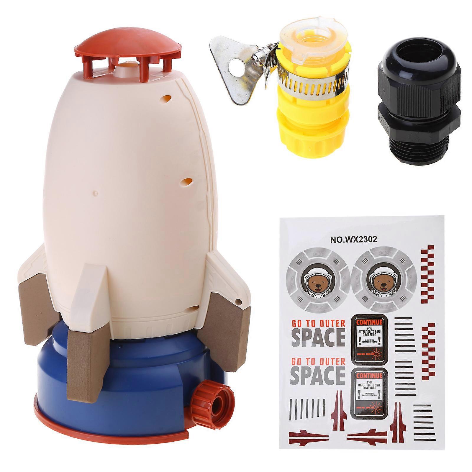 Jouet d’arrosage de fusée pour les enfants Spray d’eau Jouet pour enfants Extérieur Backyard Water Splash Rotate Water Squirt Jouet d’été gris