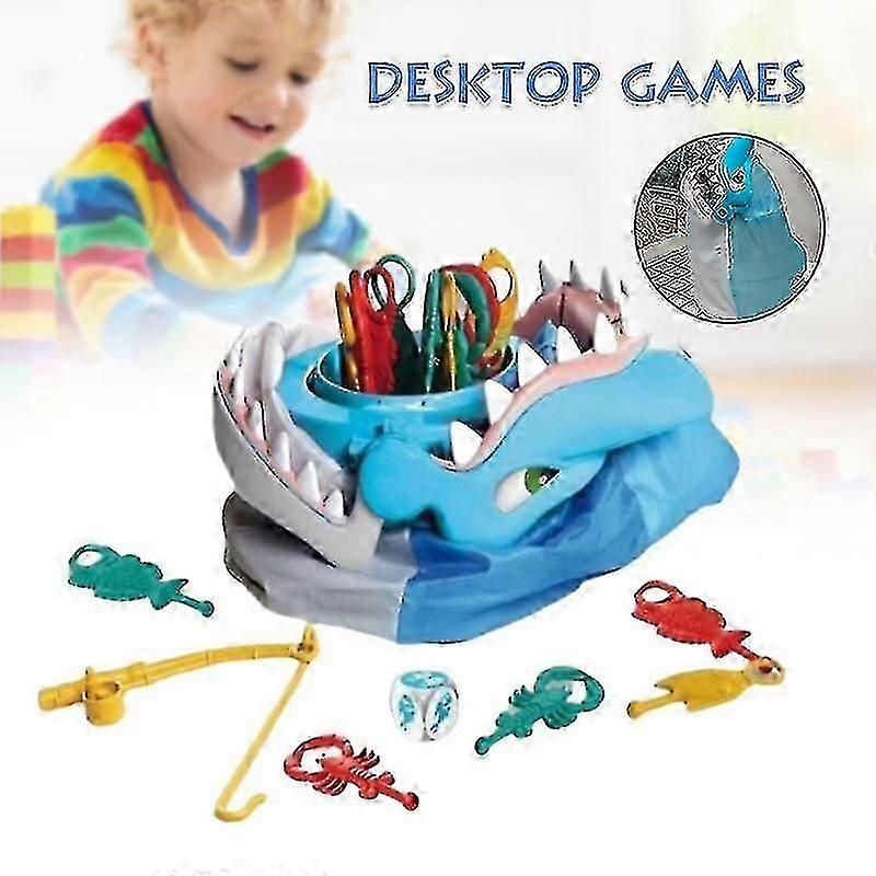 Enfants Éducatif Pêche Jouet Amusant Passionnant Mordre Grand Requin Blanc Jeu Jouet