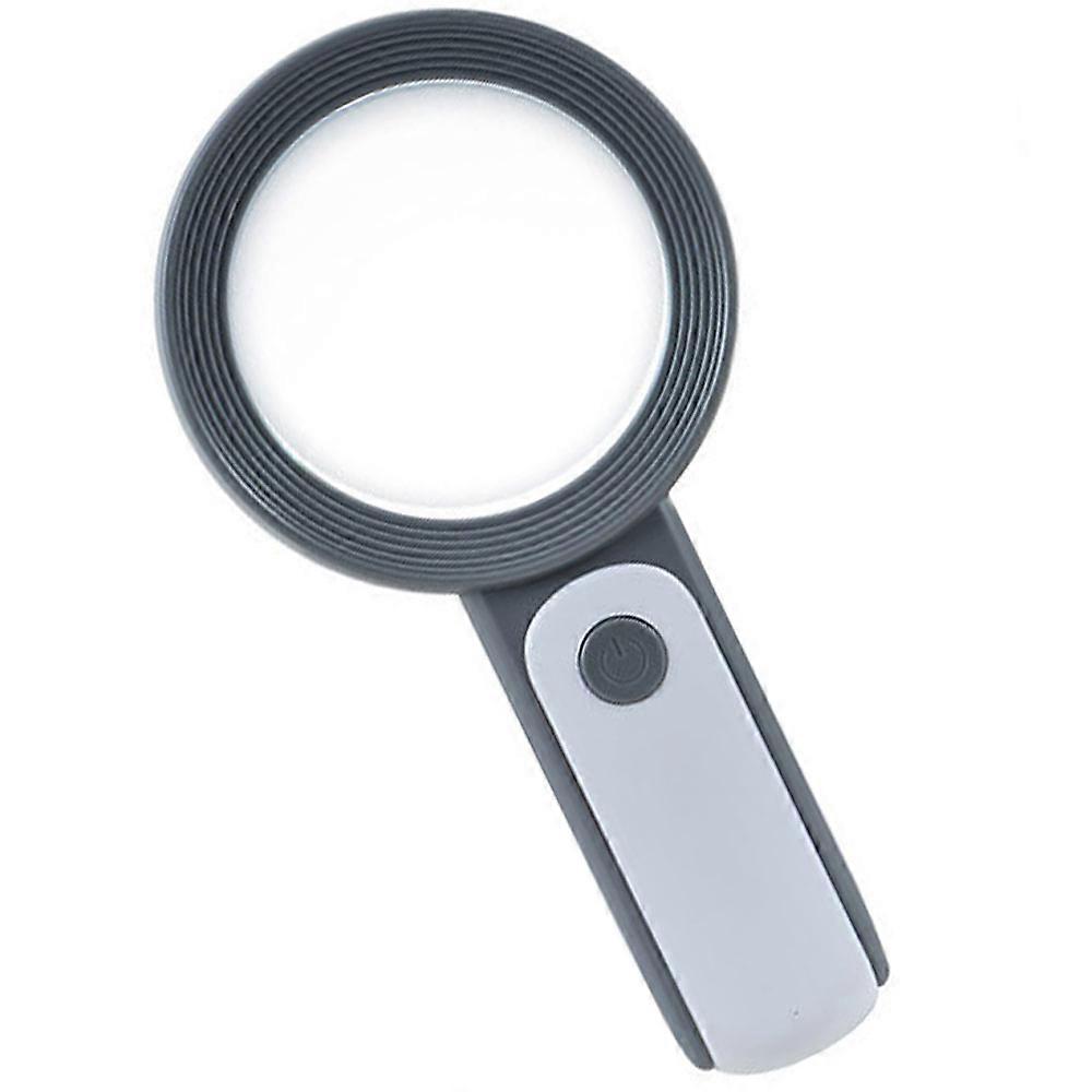Lighted Reading Magnifier, 18 LED Lights - 3 Modes, Handheld Magnifier, Clear Dual Glass Lens, Lighted Reading Magnifier