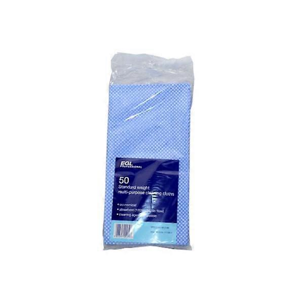 EGL Multi-Purpose Cleaning Cloths - 50 Pack, made from Viscose Fibres