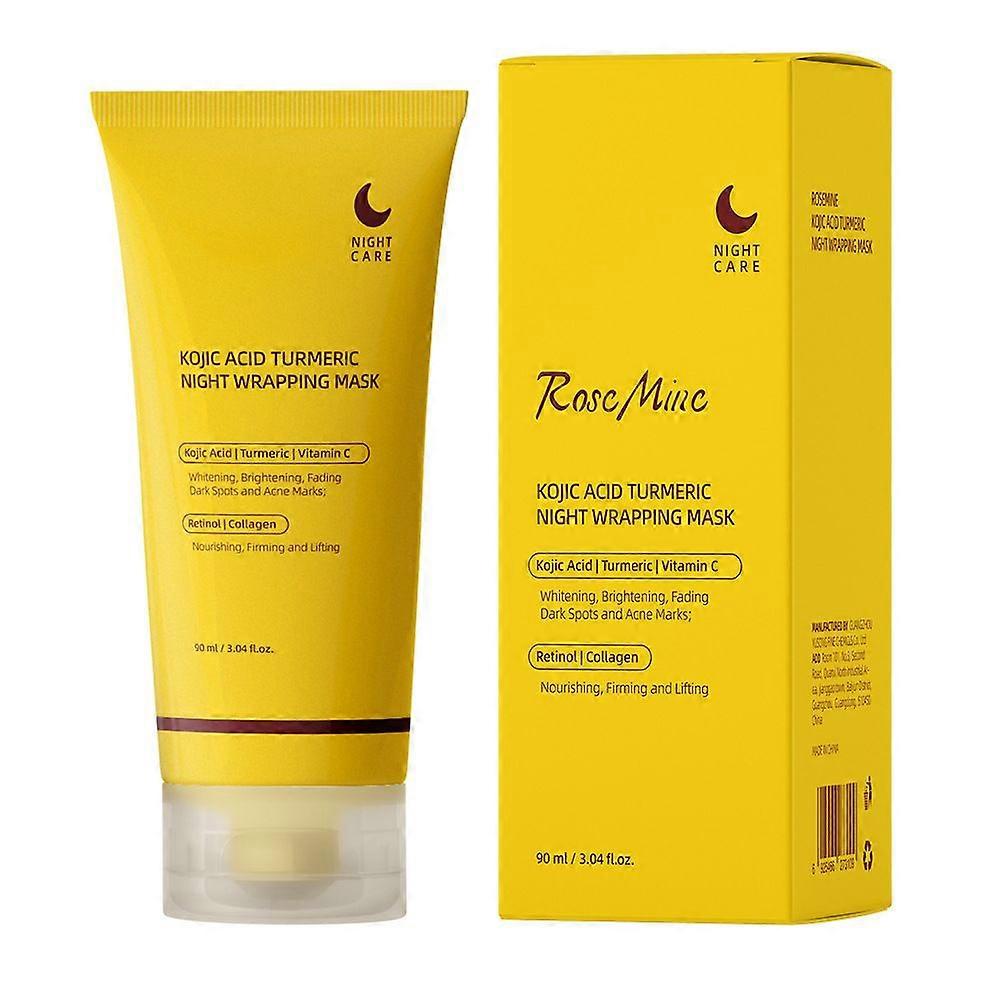 unbrand Masque au collagène Curcuma Masque de nuit au collagène à l’acide kojique Nettoyage doux Hyd