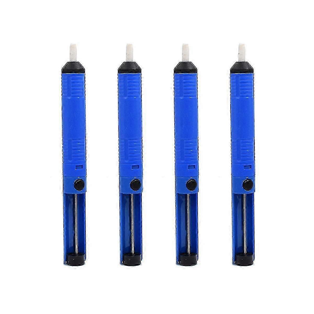 4pcs High Temp Resistant Small Plastic Tin Suction Device - Blue