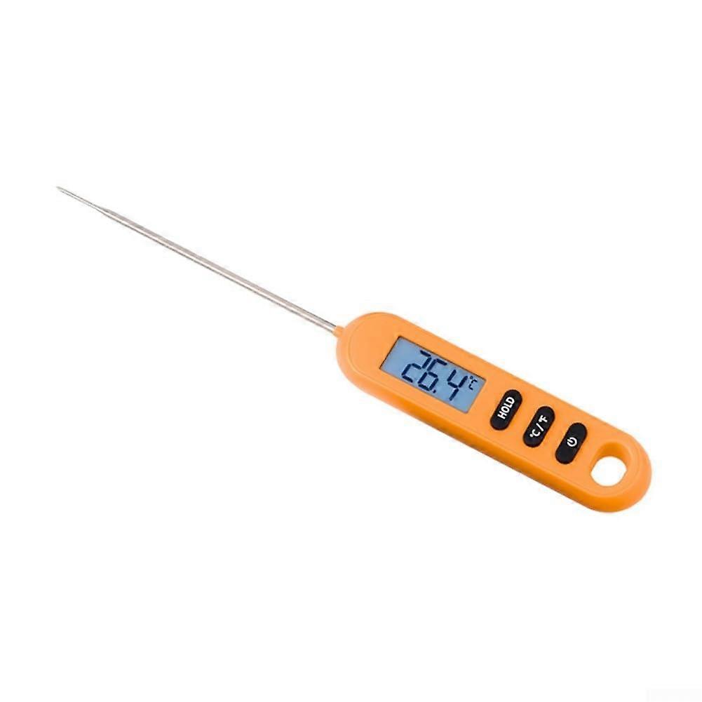 Grill Temperature Probe with Orange Design for Accurate Cooking, Home BBQ Companion, Easy to Use and Clean