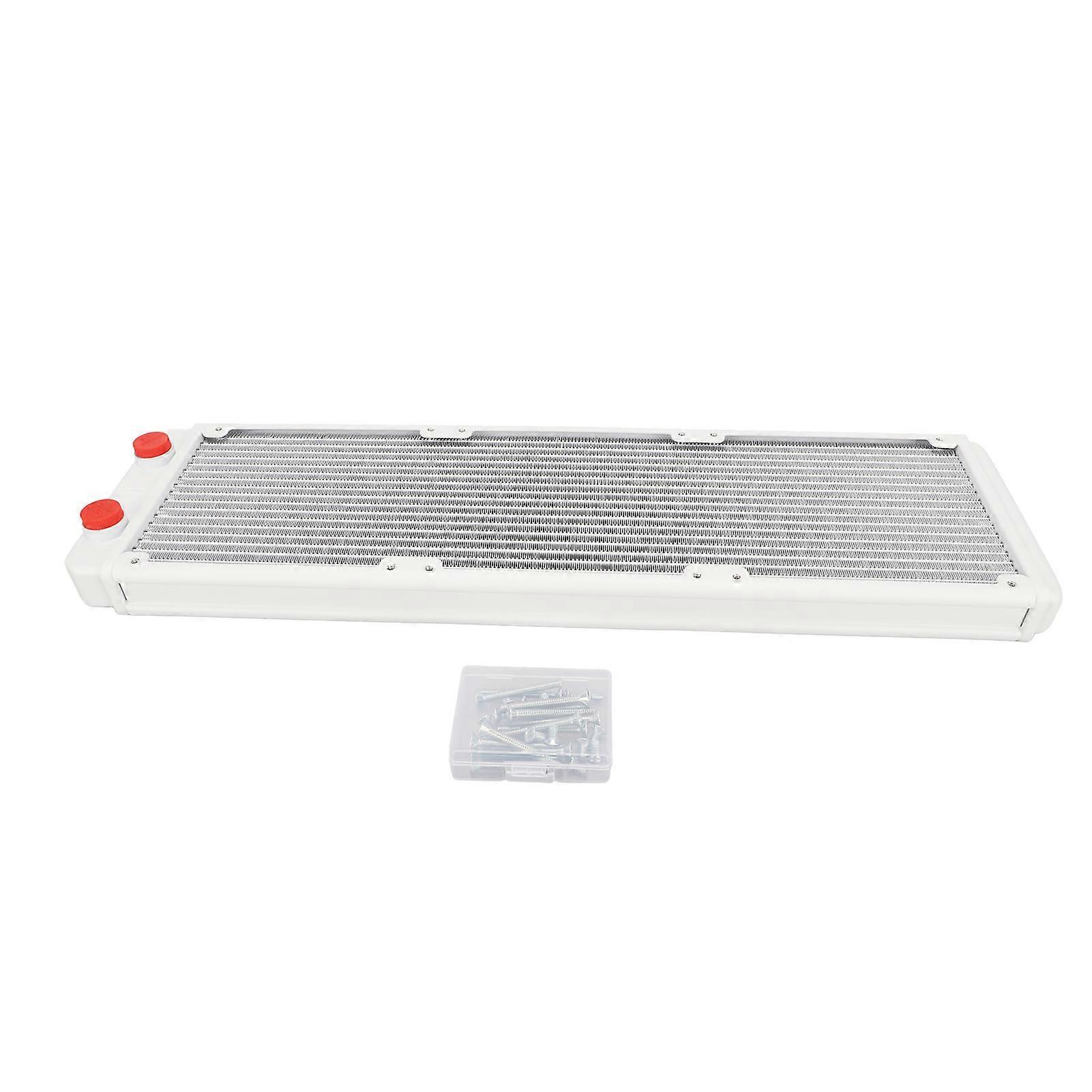 18 Tube Water Cooling Radiator Aluminum Alloy Fins G1/4 Thread Computer CPU Heat Exchanger