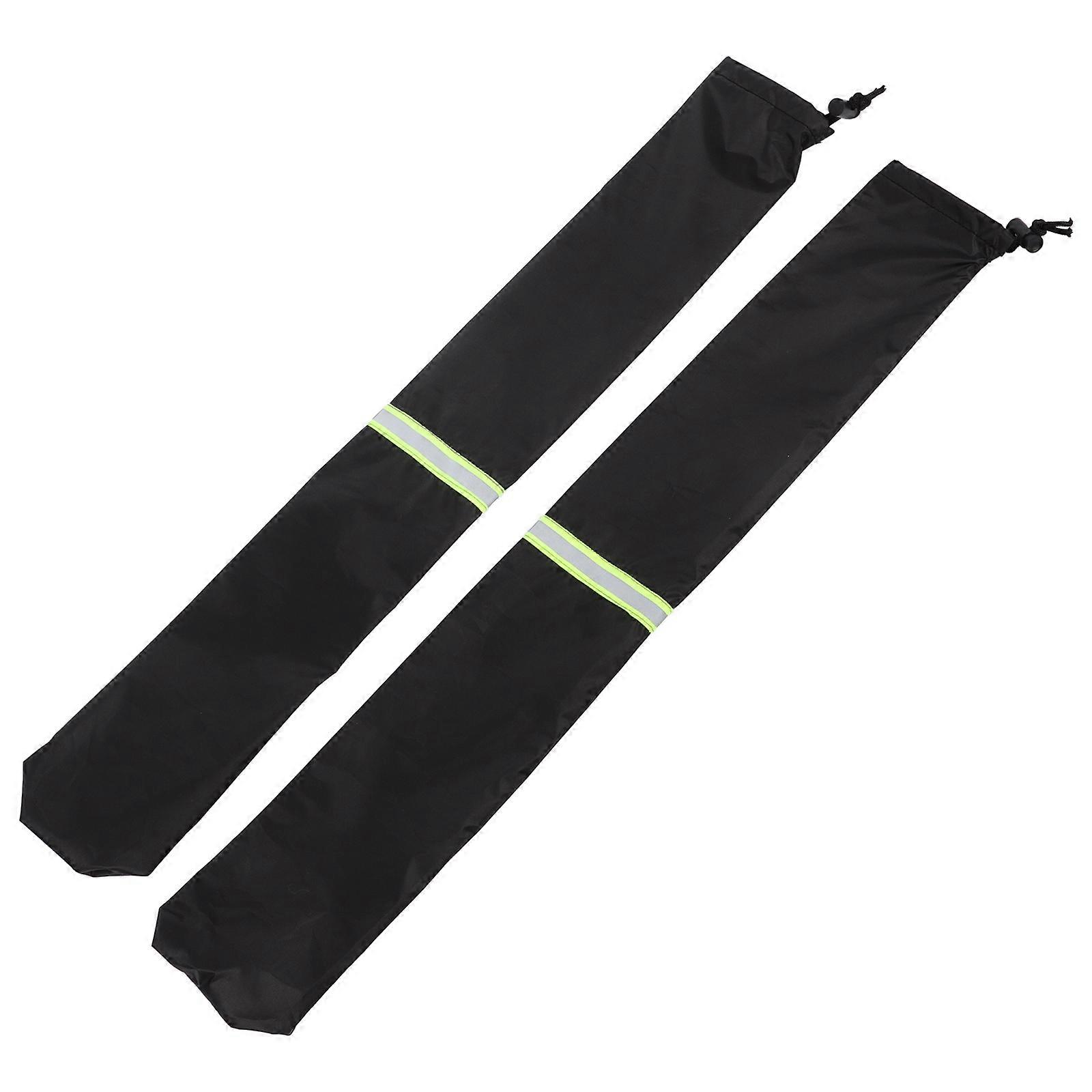 Wiper Protector Sleeves Windshield Covers Bird Poop Resistant Easy Installation Black Reflective Material