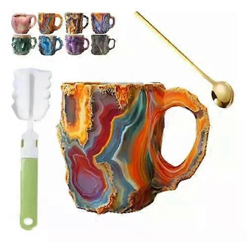 فنجان قهوة كريستال معدني جديد ملون